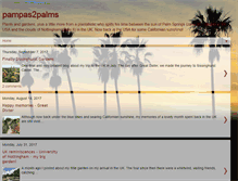 Tablet Screenshot of pampas2palms.com